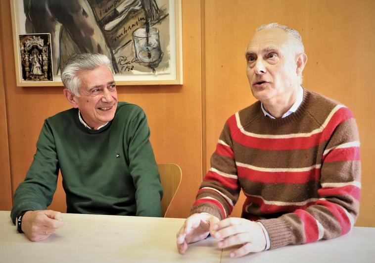 Félix Castrillejo y Javier Caballero, pacientes de diabetes y formadores de otros pacientes.