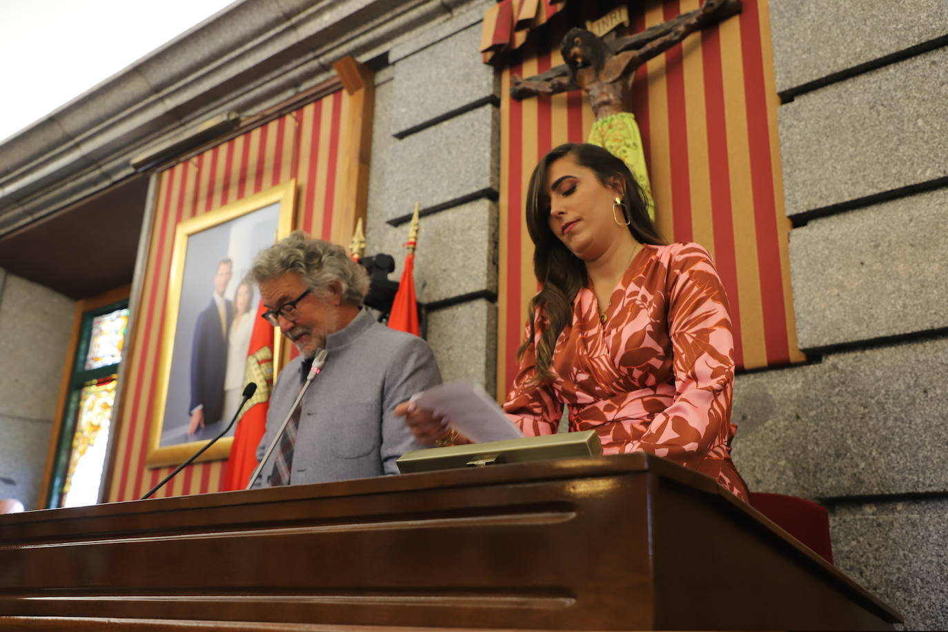 José María Romo (PSOE) y Andrea Ballesteros (PP) han conformado la mesa de edad