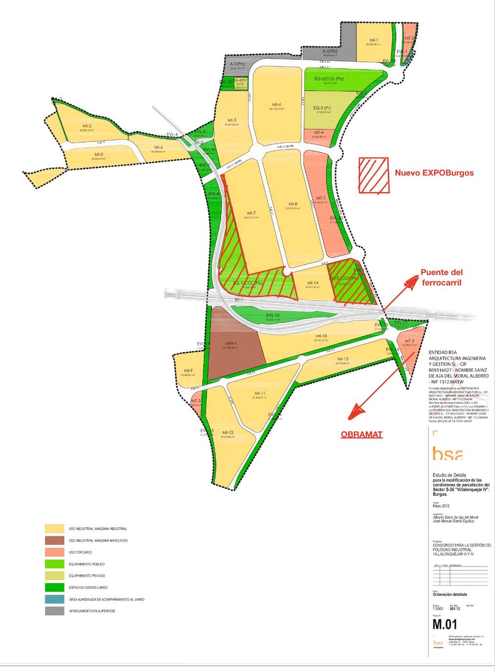 Plano facilitado por el Ayuntamiento con la ubicación de las dos parcelas.