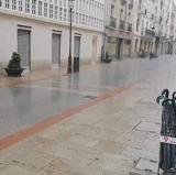Granizo y fuertes lluvias en Burgos