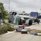 Heridos dos niños de 3 y 7 años en sendos accidentes de tráfico en la provincia de Burgos