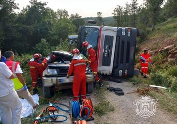 Muere un hombre en un accidente de tráfico en un camino en Castrovido