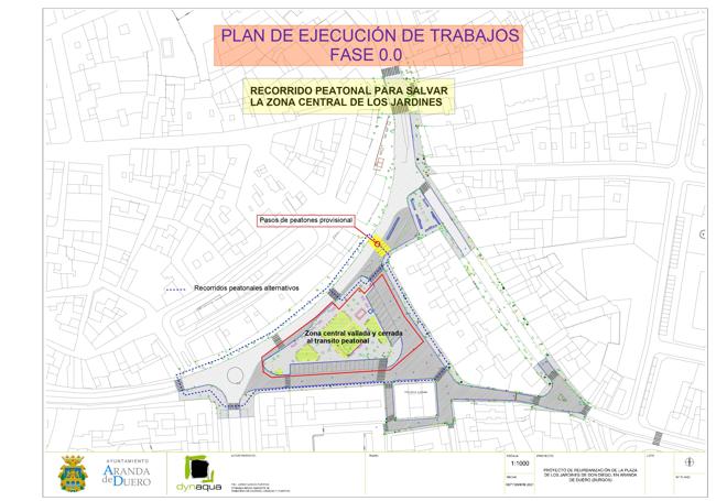 Plano Fase del recorrido peatonal