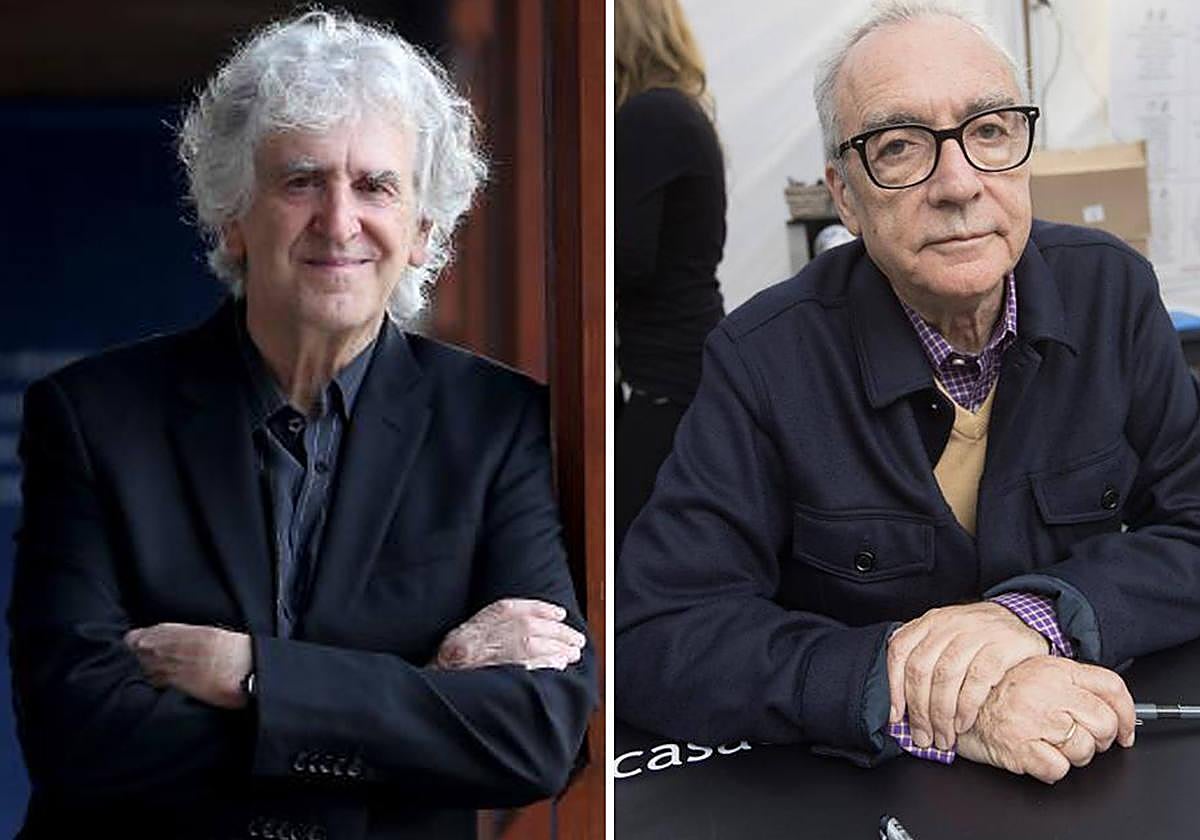 Juan Luis Arsuaga (izda.) y Juan José Millás.