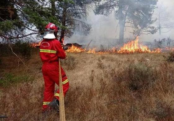 Imagen del incendio de Masa en 2021.