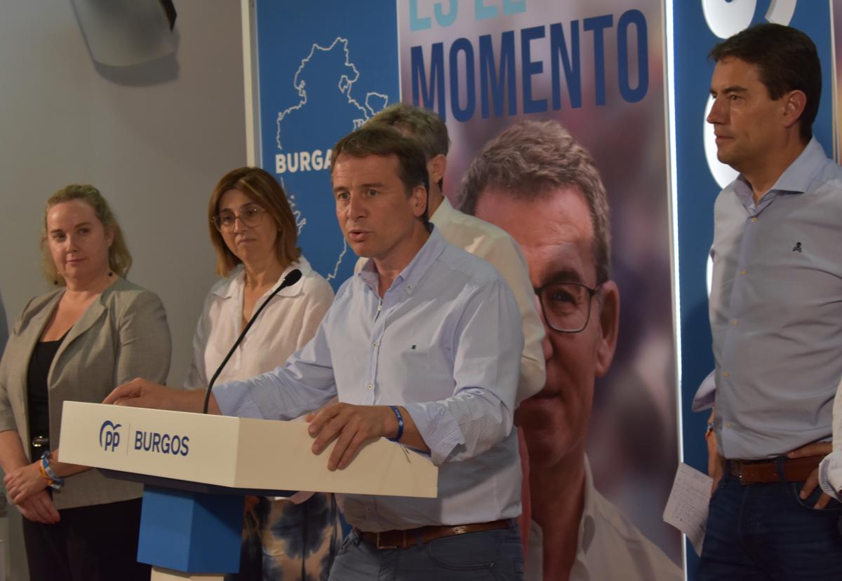 El presidente del PP en Burgos, Borja Suárez