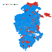 El norte y Treviño, bastiones socialistas en un mapa de Burgos teñido de azul popular