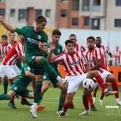 Empate del Burgos CF frente al Sporting para finalizar la concentración blanquinegra