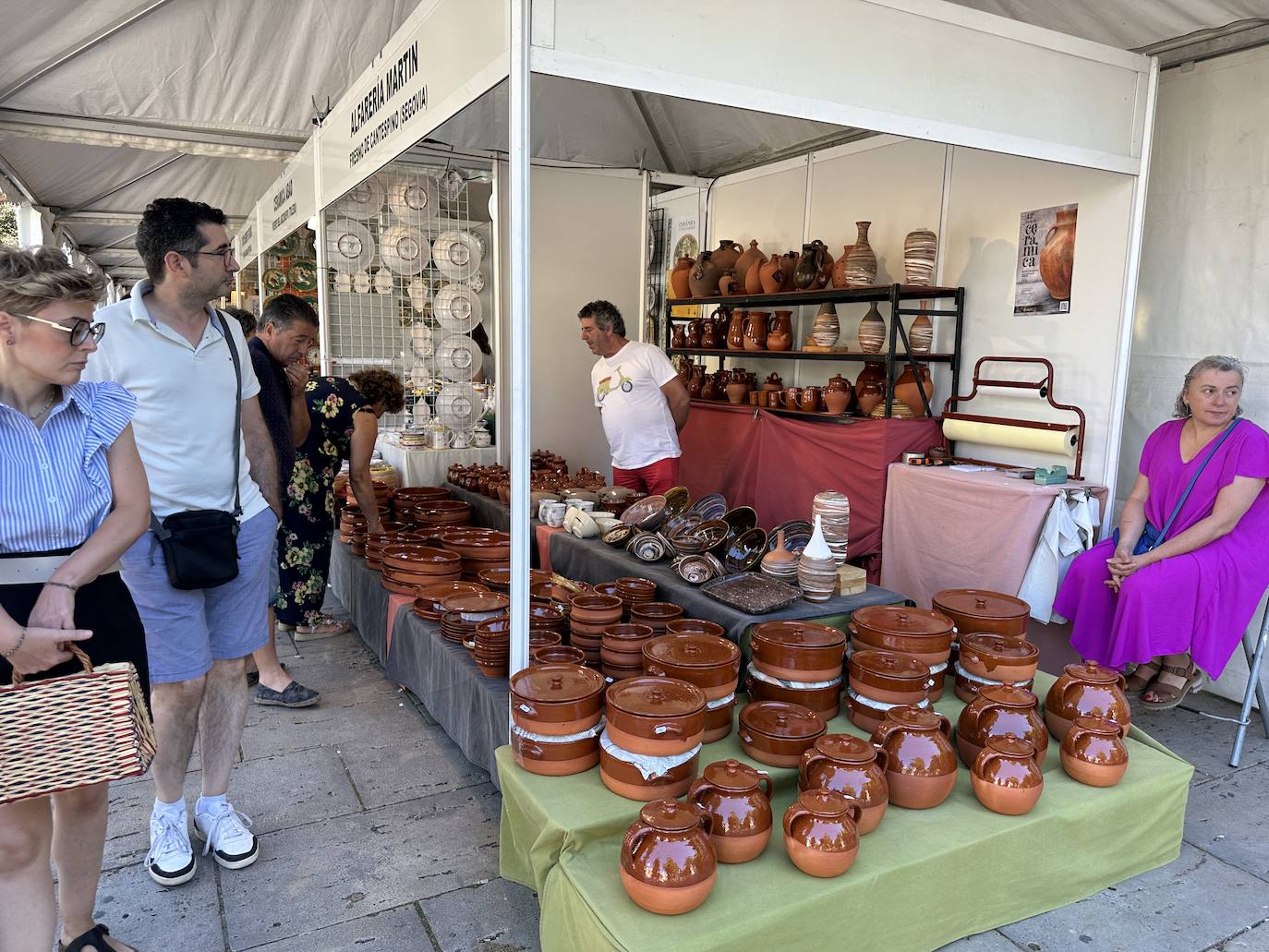 La cerámica, protagonista en el Paseo del Espolón de Burgos