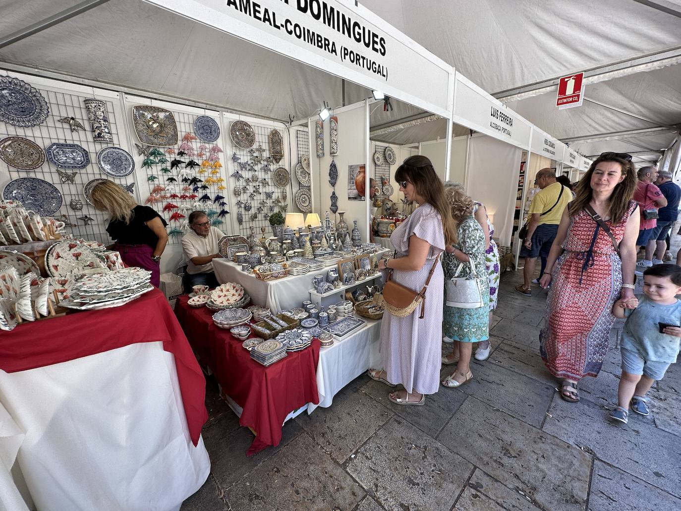 La cerámica, protagonista en el Paseo del Espolón de Burgos