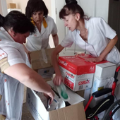 Un hospital de Ucrania recibe ayuda humanitaria de Burgos