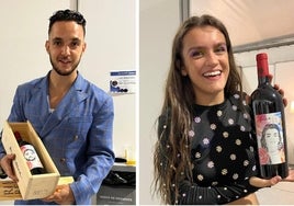 C.Tangana y Amaia con sus botellas personalizadas en 2022