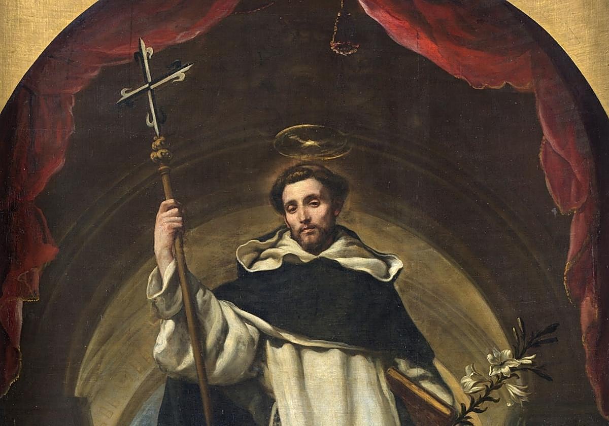 Representación de Santo Domingo de Guzmán en un cuadro de Claudio Coello.