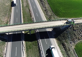 Tramo de la AP-1 que incluirá un tercer carril en Burgos.