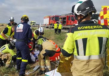 Mueren una madre y su hija al salirse de la vía en la AP-1 de Burgos