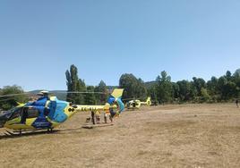 Helicóptero medicalizado de Emergencias Sanitarias