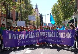 Una de las acciones de protesta en las que ha participado Mujeres en la Calle.