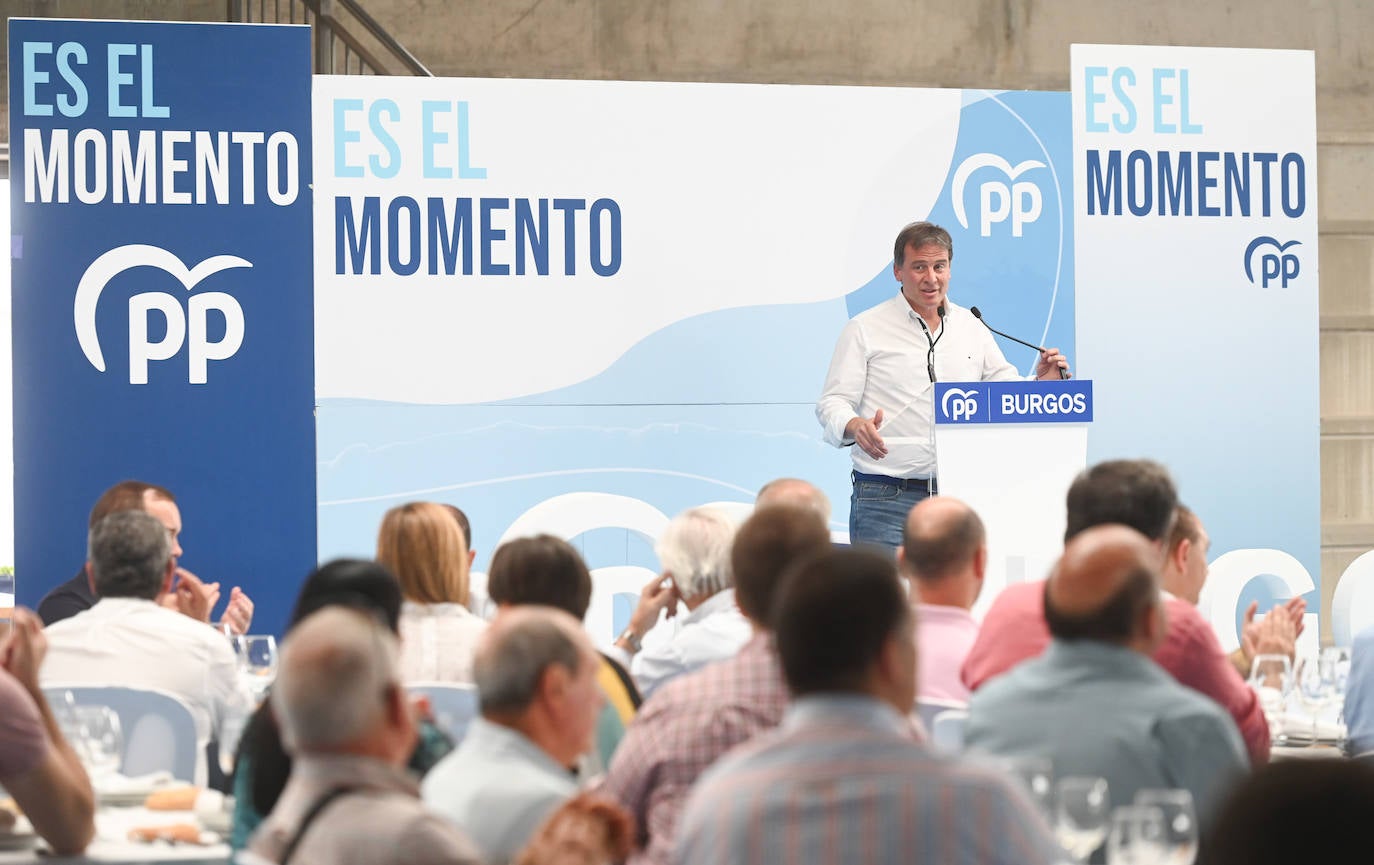 Borja Suárez, presidente del PP de Burgos, en el acto de inicio del curso político.