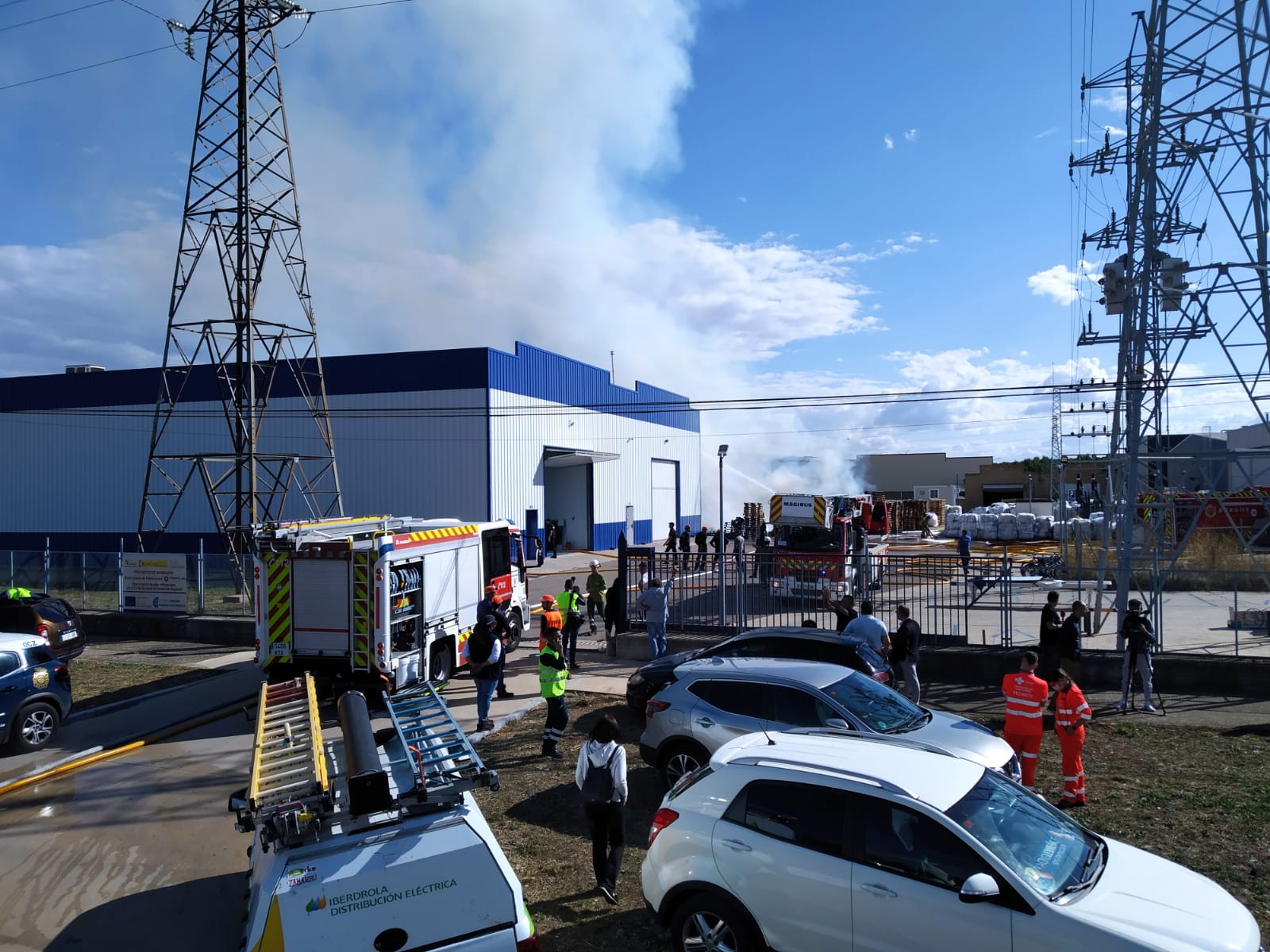 Imágenes del incendio de Torreplas en Burgos