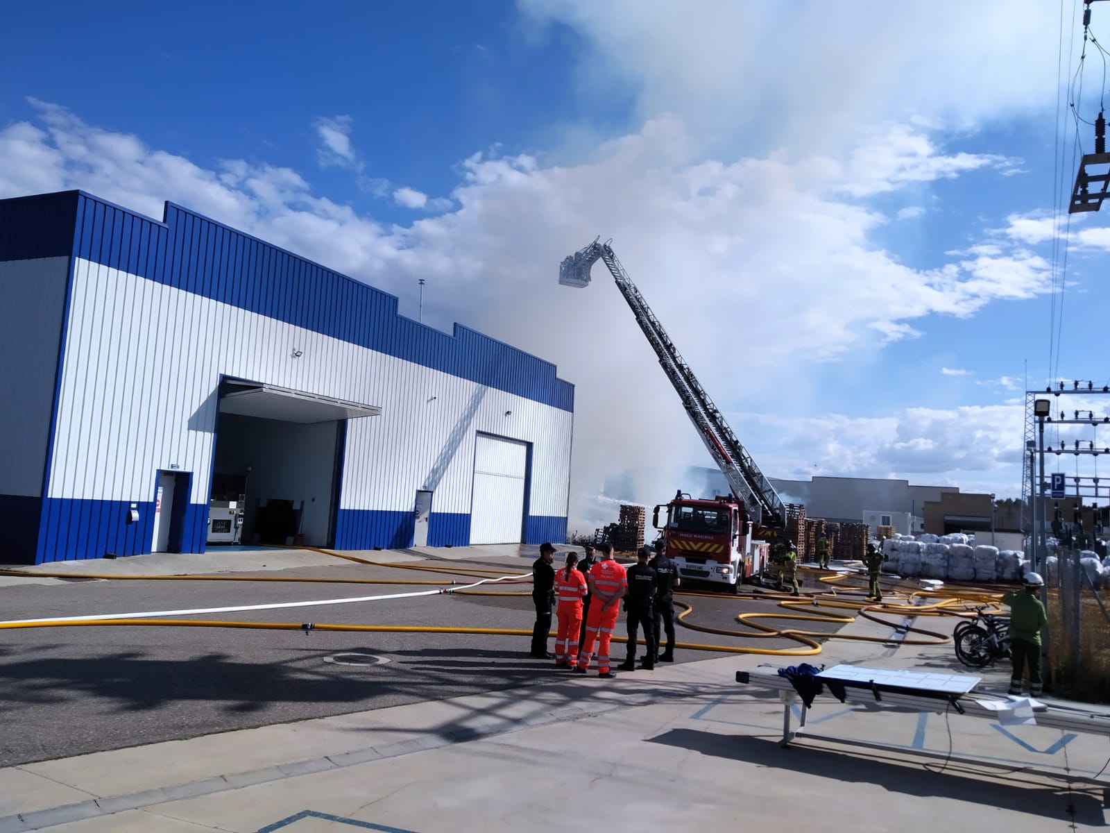 Imágenes del incendio de Torreplas en Burgos