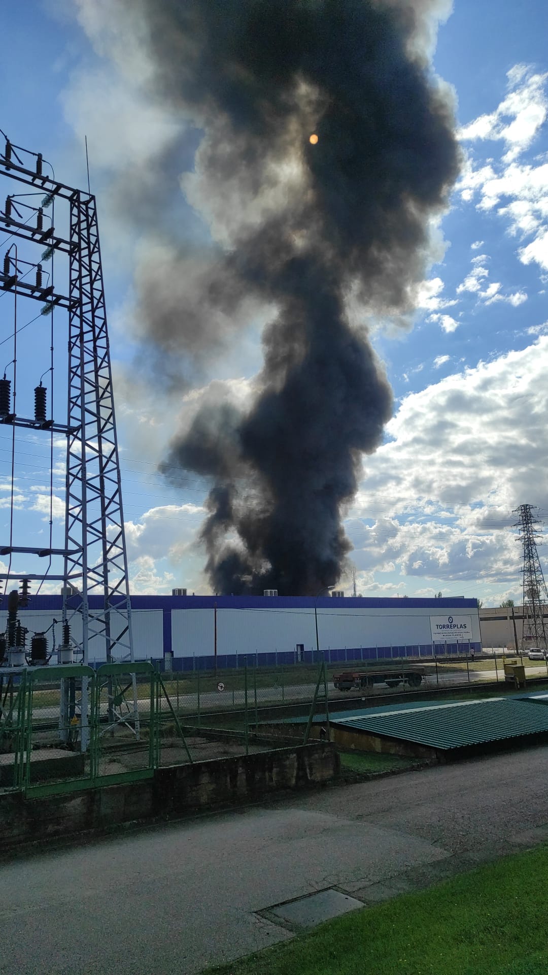 Imágenes del incendio de Torreplas en Burgos