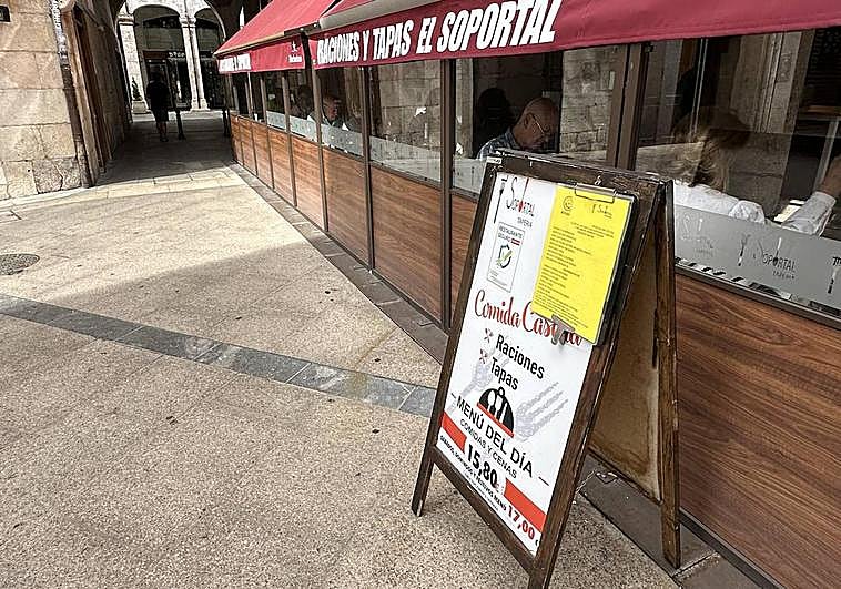 Menú del Día en uno de los restaurante del centro de Burgos