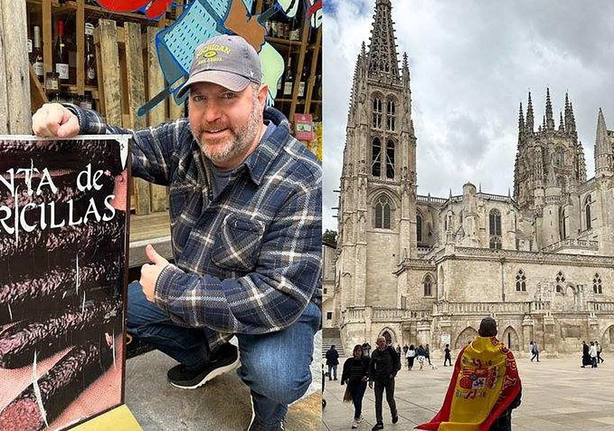 Larry Shy se ha hecho fotos en varios puntos de Burgos.