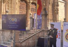 Joaquín Gomá en el acto de este martes en Aranda de Duero.