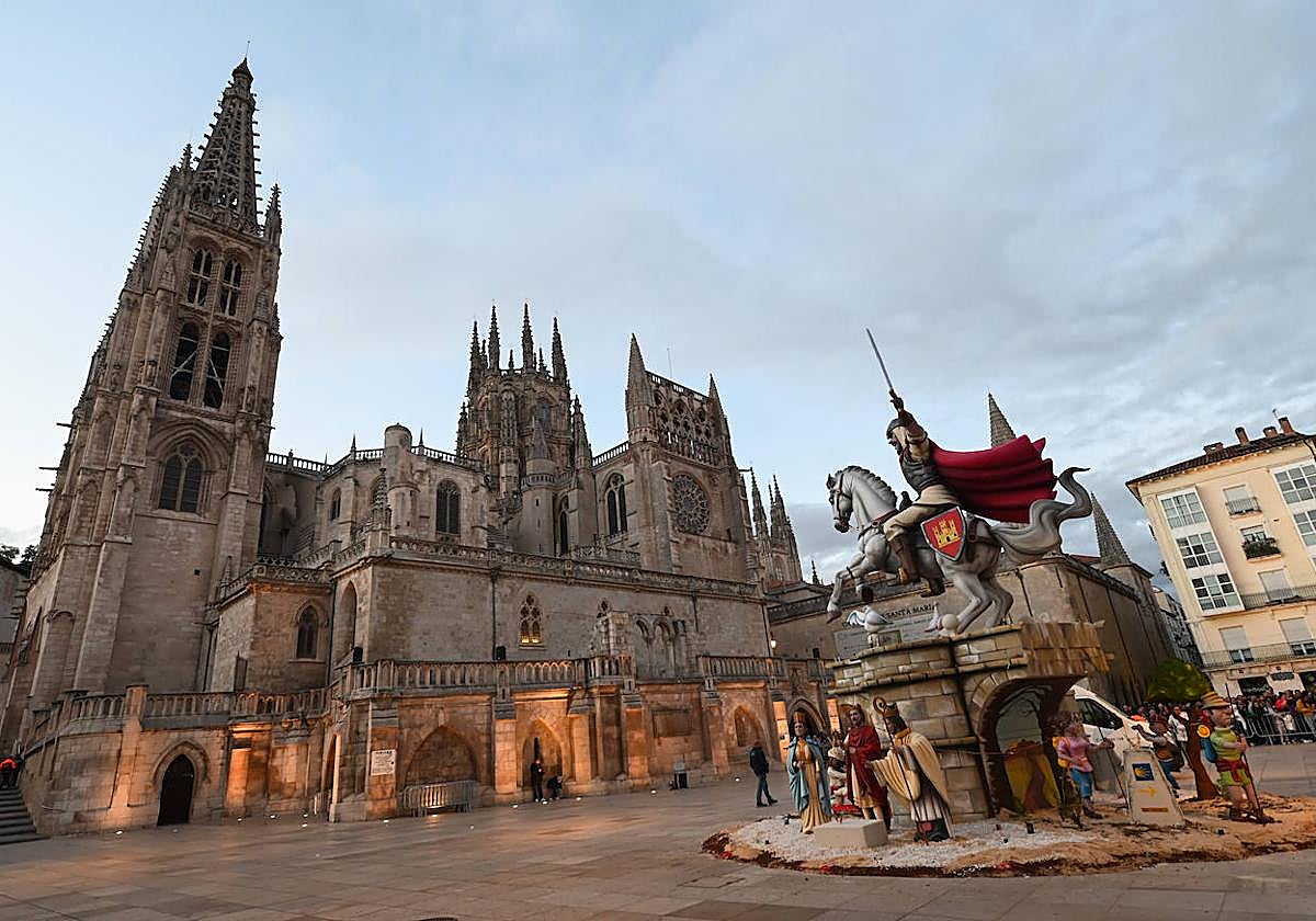 Falla del Cid Campeador por el motivo del VII Centenario de la Catedral de Burgos