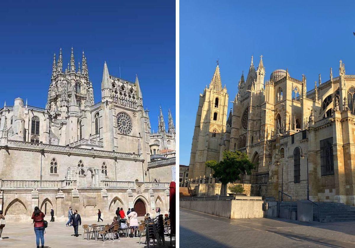 Catedrales de Burgos y León.