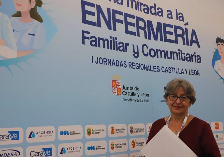 Dolores Sánchez fue profesora en la antigua Escuela de Enfermería de Burgos.