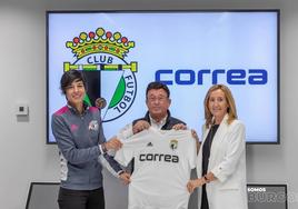 Presentación de Correa como nuevo patrocinador principal del Burgos CF Femenino