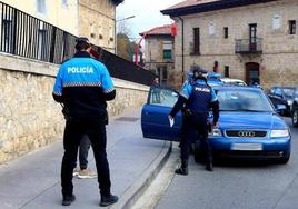 Agentes de la policía local de Miranda de Ebro.