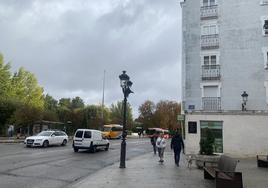 Cielos nubosos en la ciudad de Burgos.