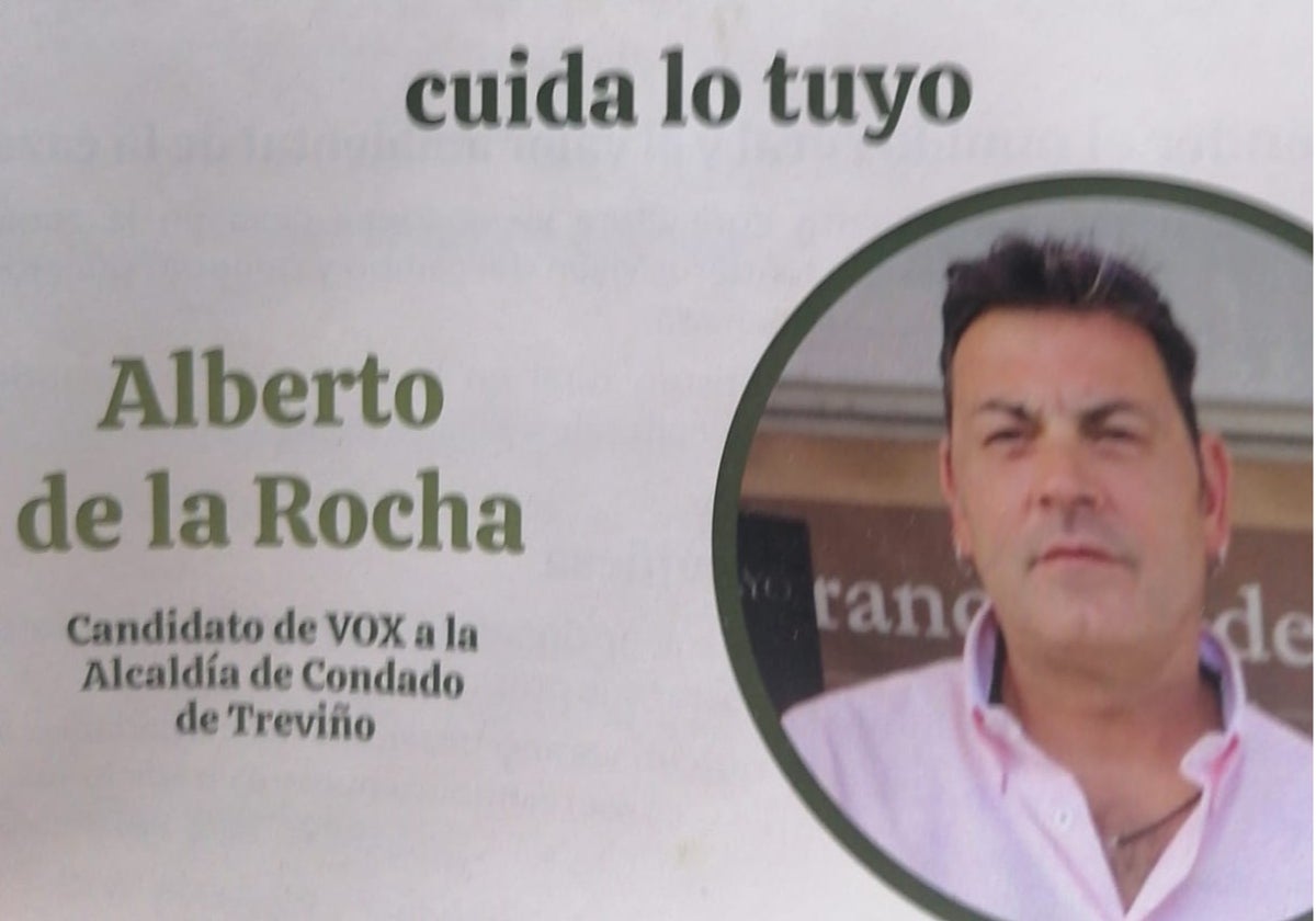 Alberto de la Rocha dimite como coordinador de Vox en Treviño