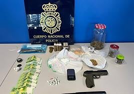 Material incautado al detenido