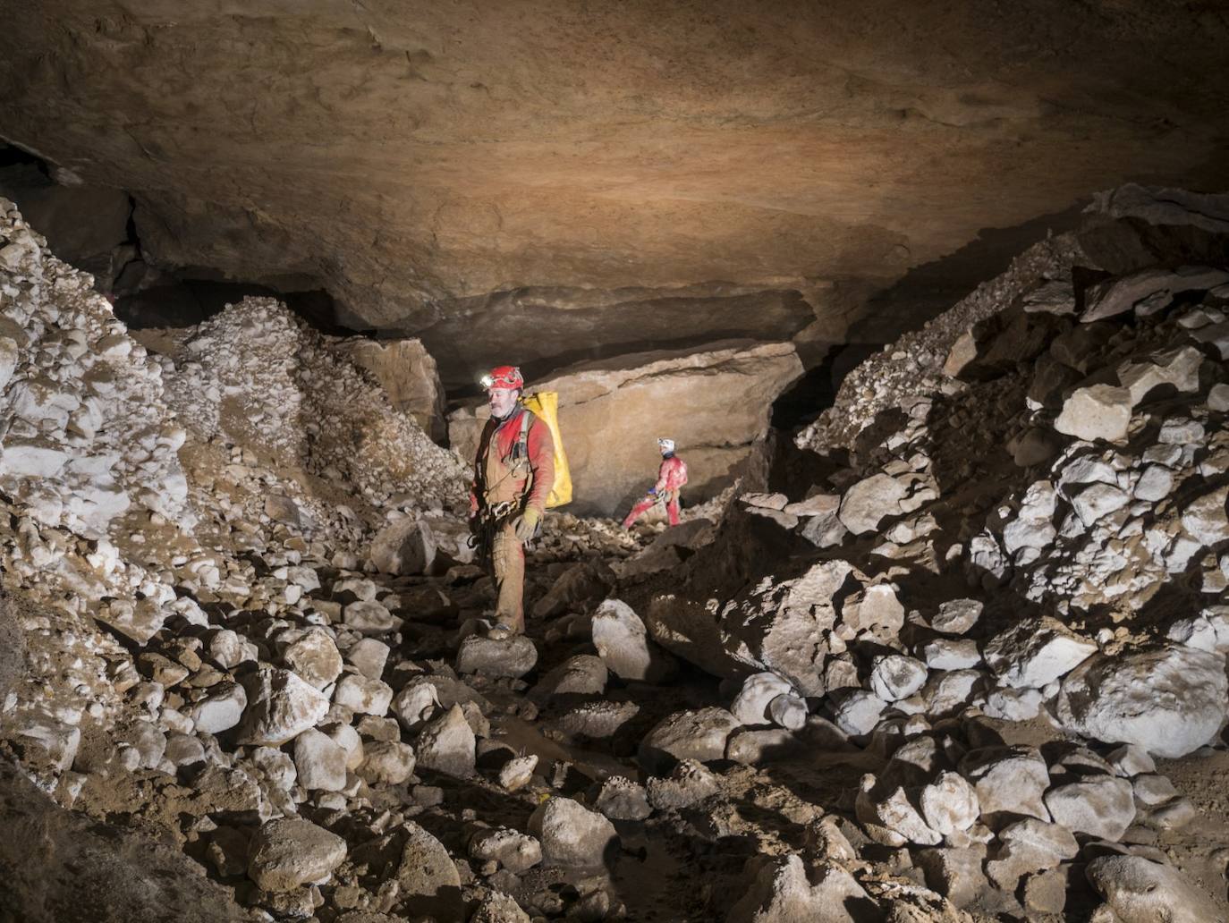 Enormes depósitos clásticos en el interior de Sogalamuela.