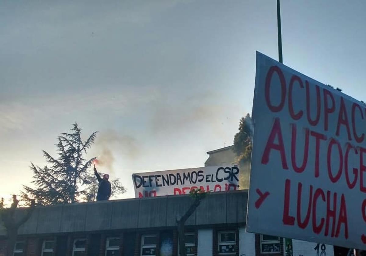 Manifestación de 2019 contra el desalojo del CSR Gamonal.