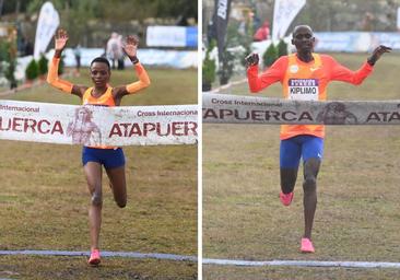 Jacob Kiplimo y Beatrice Chebet triunfan en el XIX Cross Internacional de Atapuerca