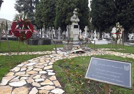 El jardín del Recuerdo en el cementerio de Burgos.