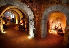 Bodega subterránea de Las Ánimas en Aranda de Duero.