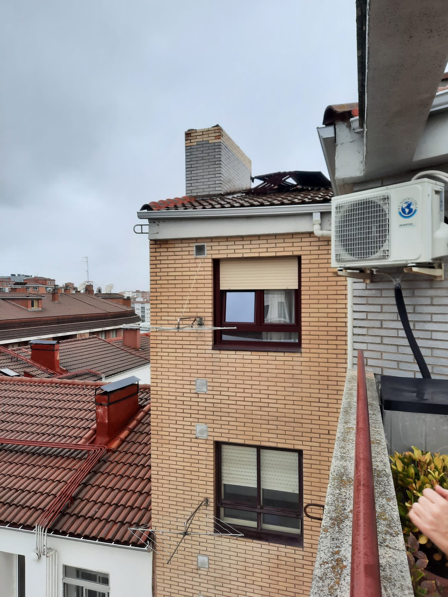 El temporal de viento azota Burgos