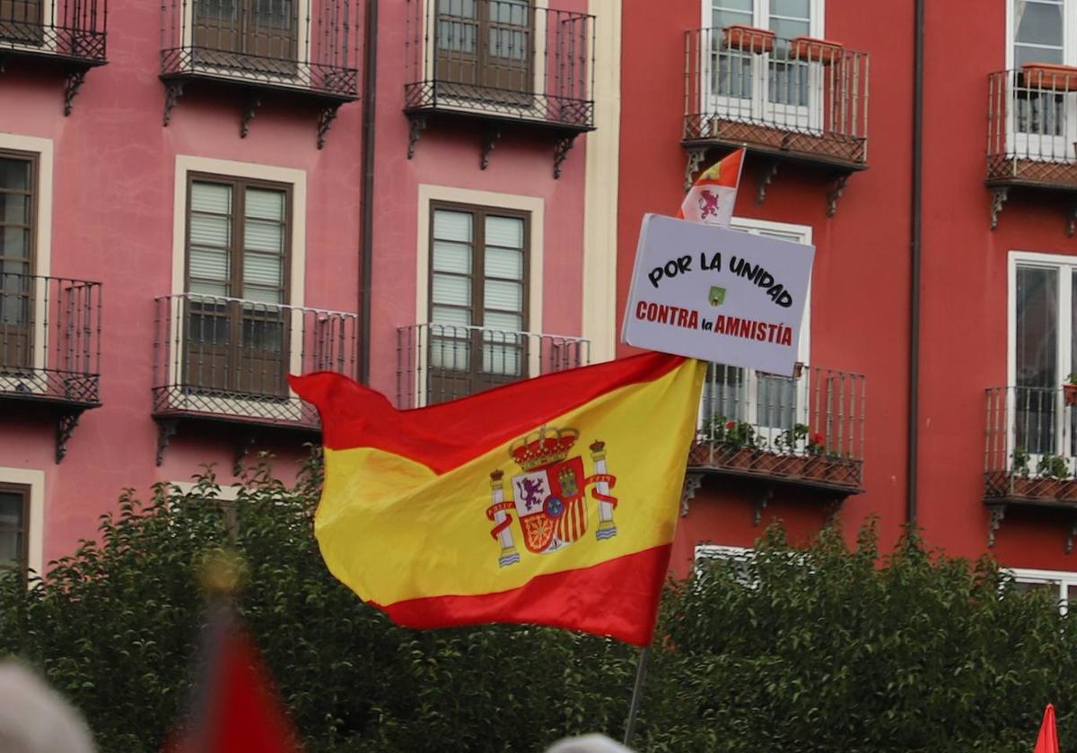 Manifestación contra la amnistía en Burgos