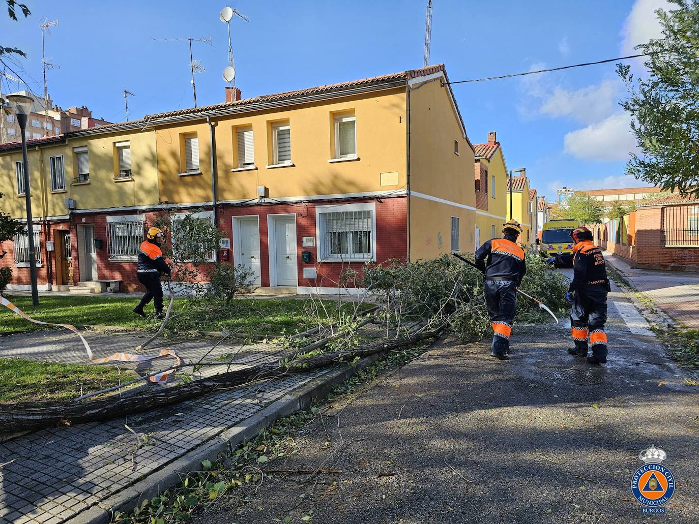 El viento causa decenas de desperfectos en Burgos