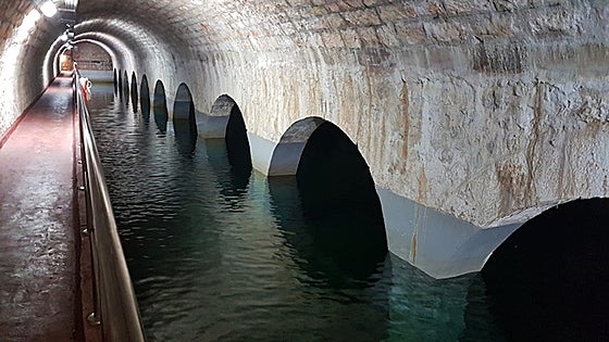 Las misteriosas entrañas del depósito de agua del Castillo