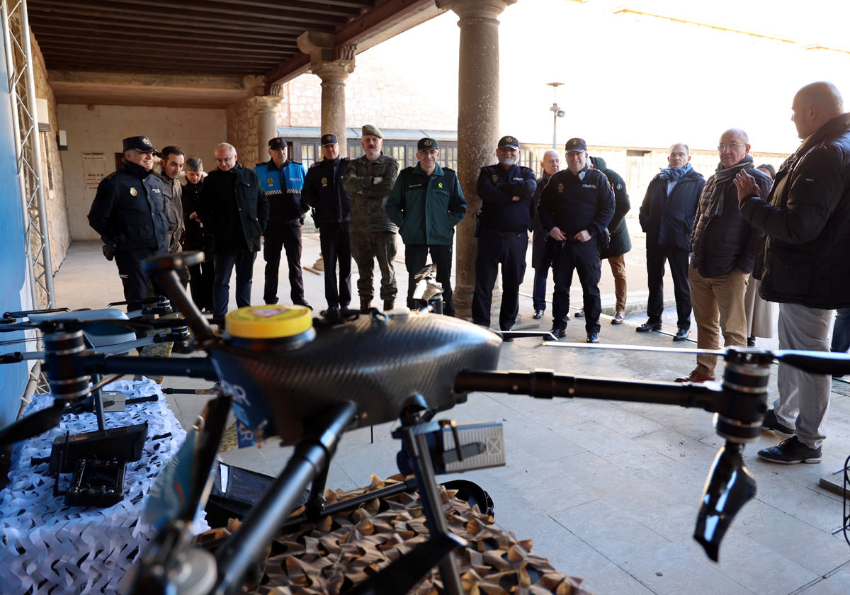 Exhibición de drones.