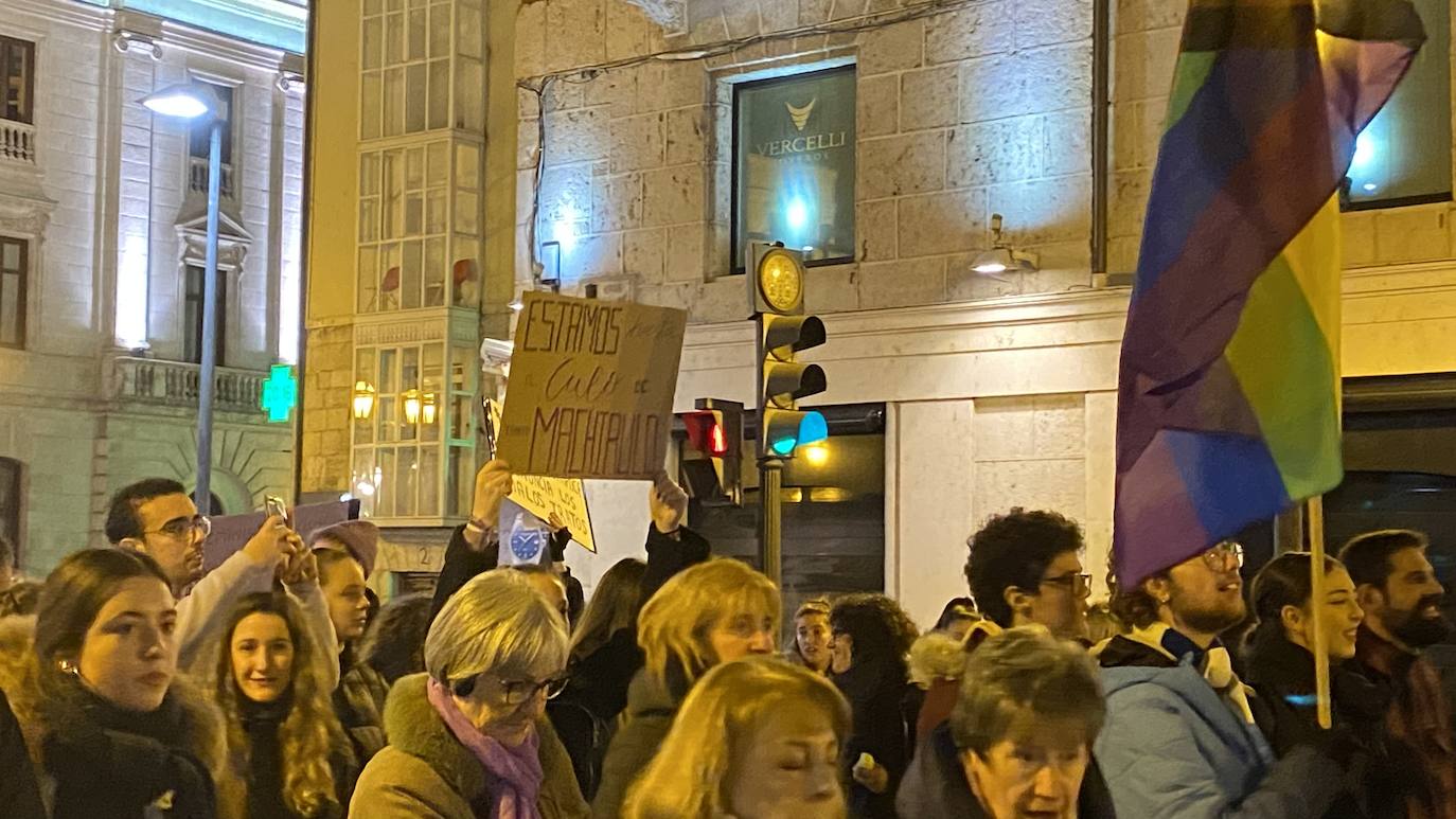 La manifestación del 25-N en Burgos, en imágenes