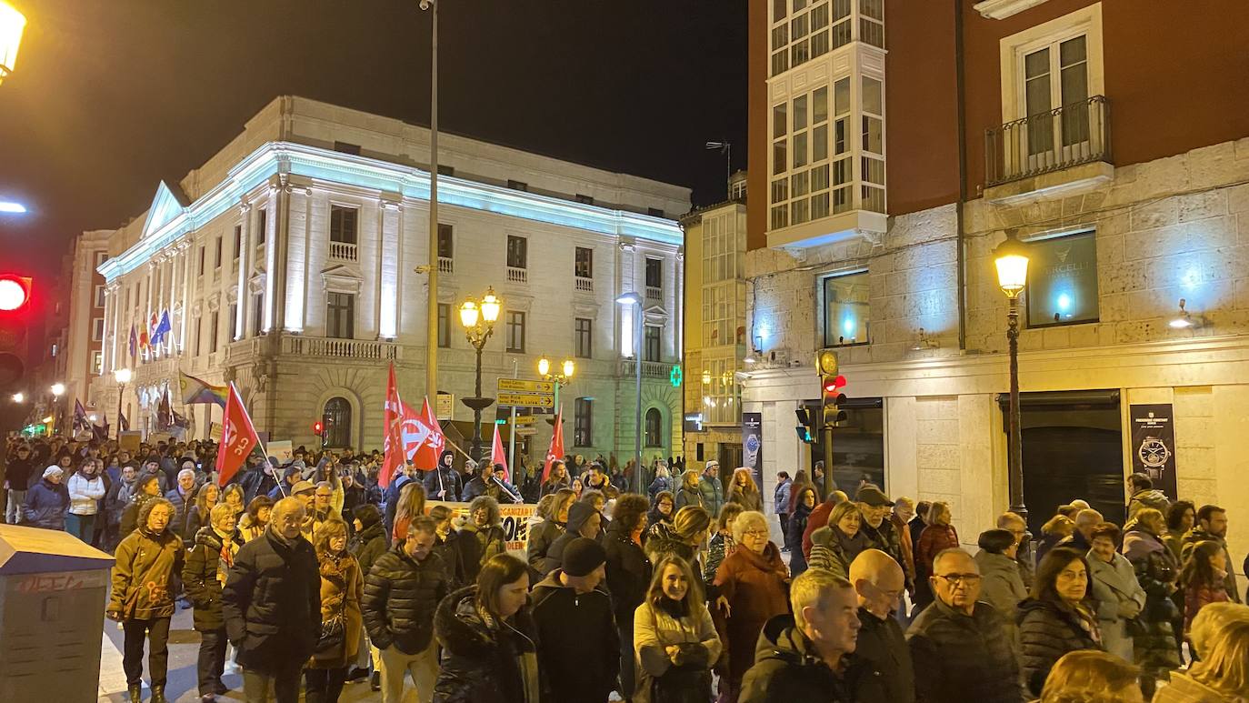 La manifestación del 25-N en Burgos, en imágenes