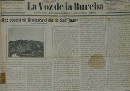 Detalle de la publicación 'La Voz de la Bureba'.