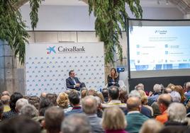 Encuentro de Caixabank con los accionista de la entidad en Burgos.